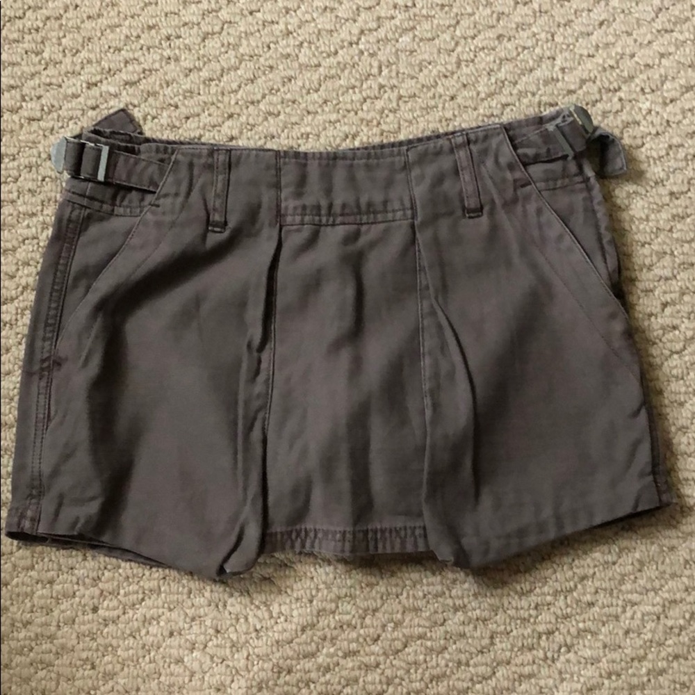 Free People Gray Cotton Skort